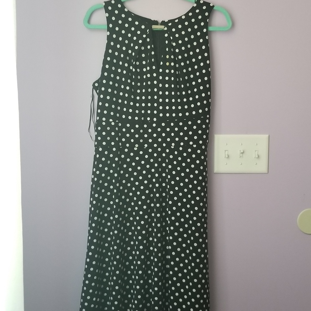 Liz Claiborne B/W polka dot dress